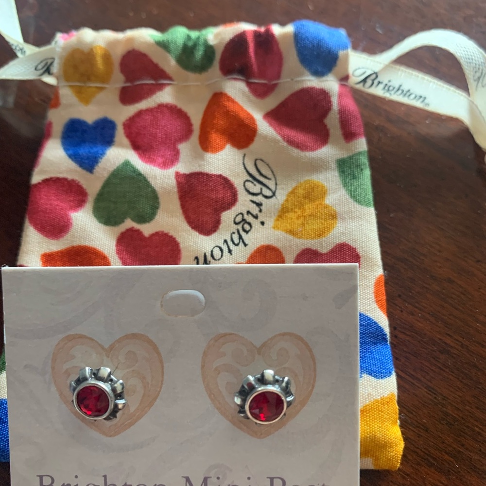 Bright garnet studs